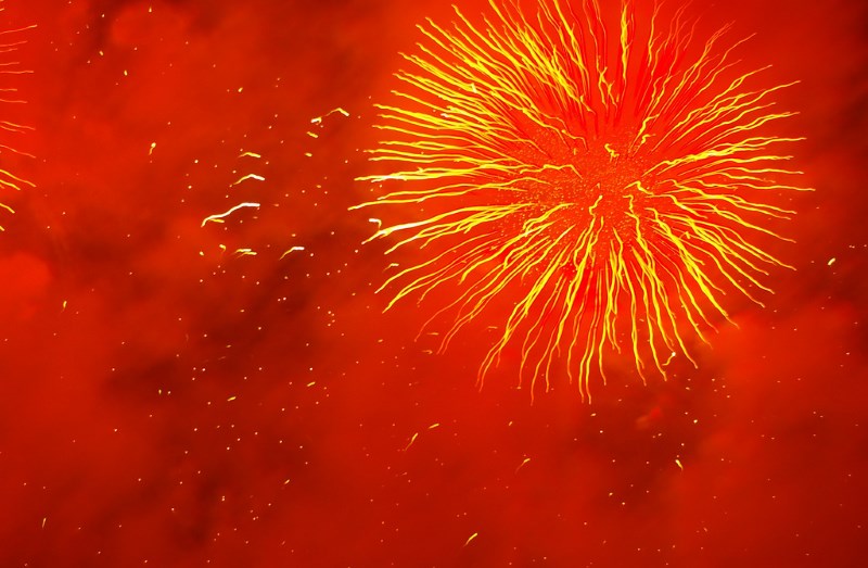 Le festival pyrotechnique de Cannes